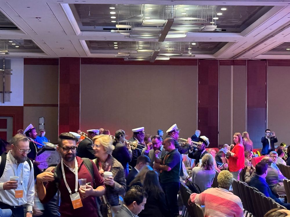 Band Marching Through Crowd at RelFest 2025