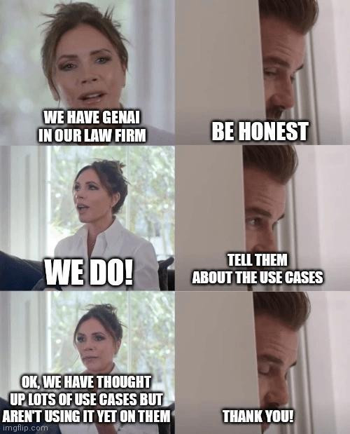 AI Meme About Law Firms Creating AI Use Cases