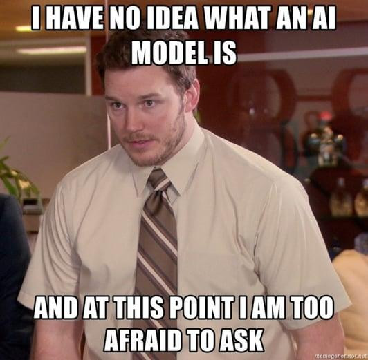 No idea what an AI model is meme