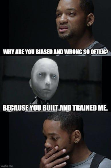 AI Model Training Bias Meme