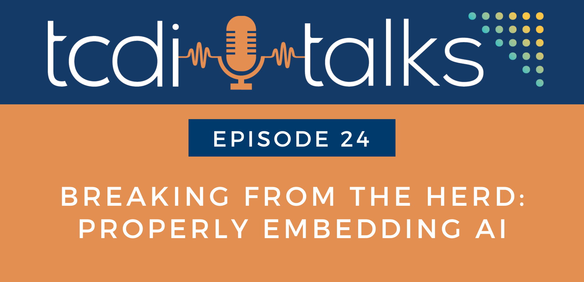TCDI Episode 24: Breaking From the Herd: Properly Embedding AI