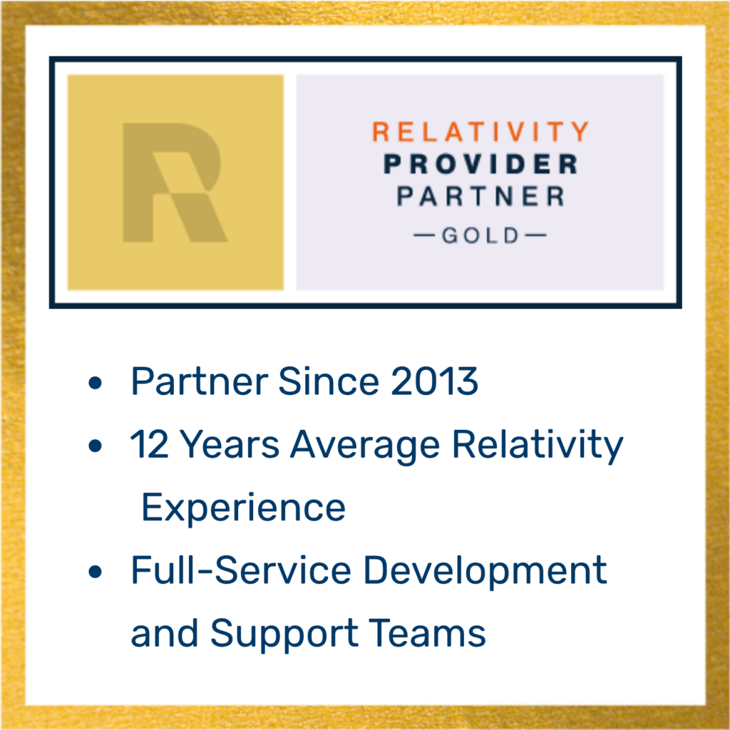 Relativity Gold Provider Partner
