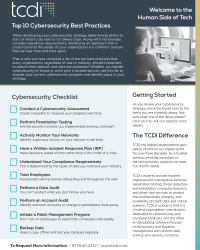 TCDI's Top 10 Cybersecurity Tips for SMBs